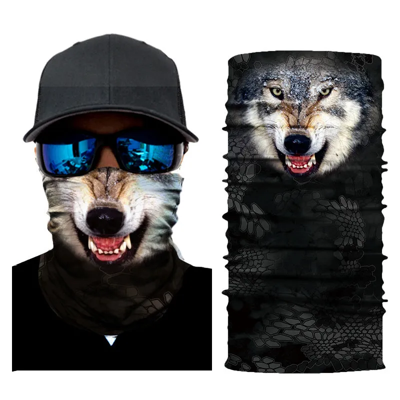 Sun Protection Cycling Mask Animal Print Riding Variety Magic Headband Scarf Head Cover