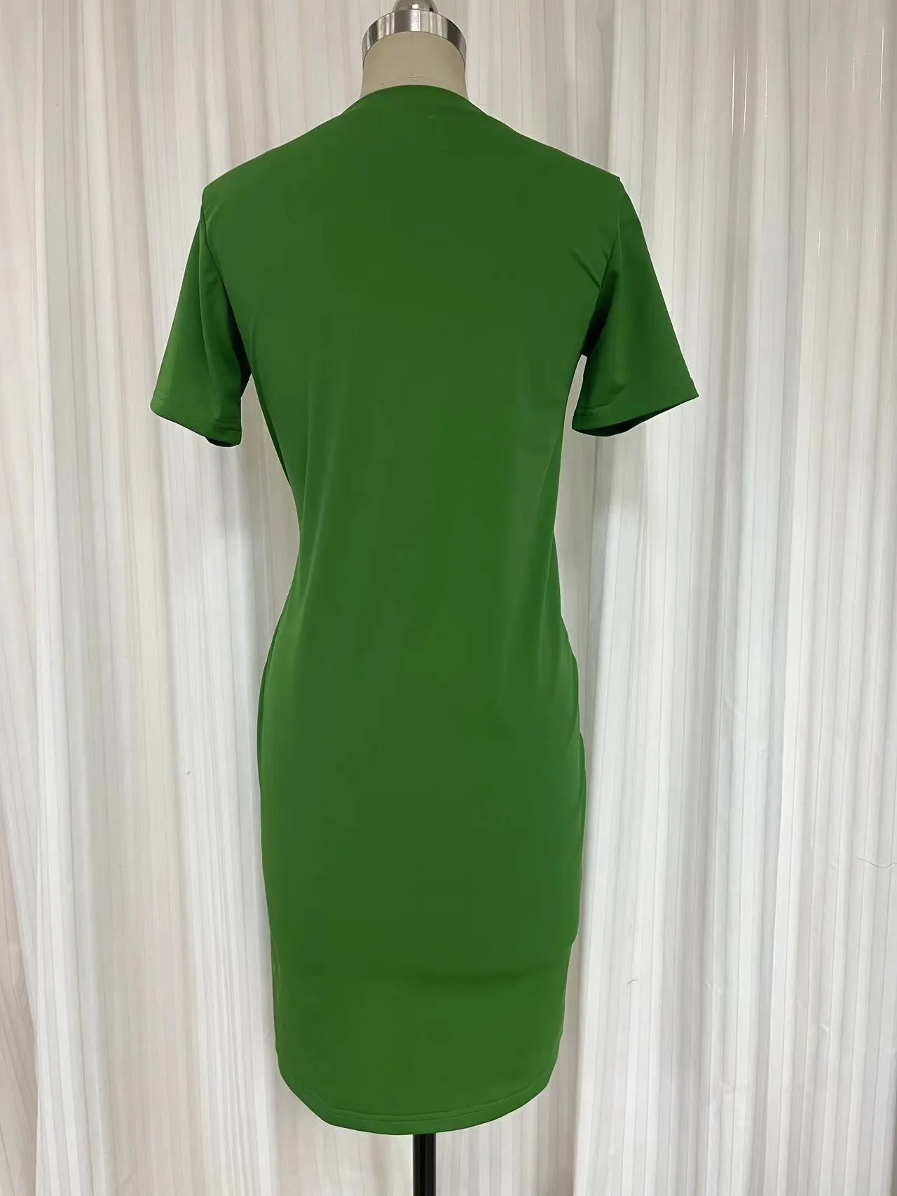 Swimsuit dress  #DR2308BS -Wrapped dress with zip- Green #72