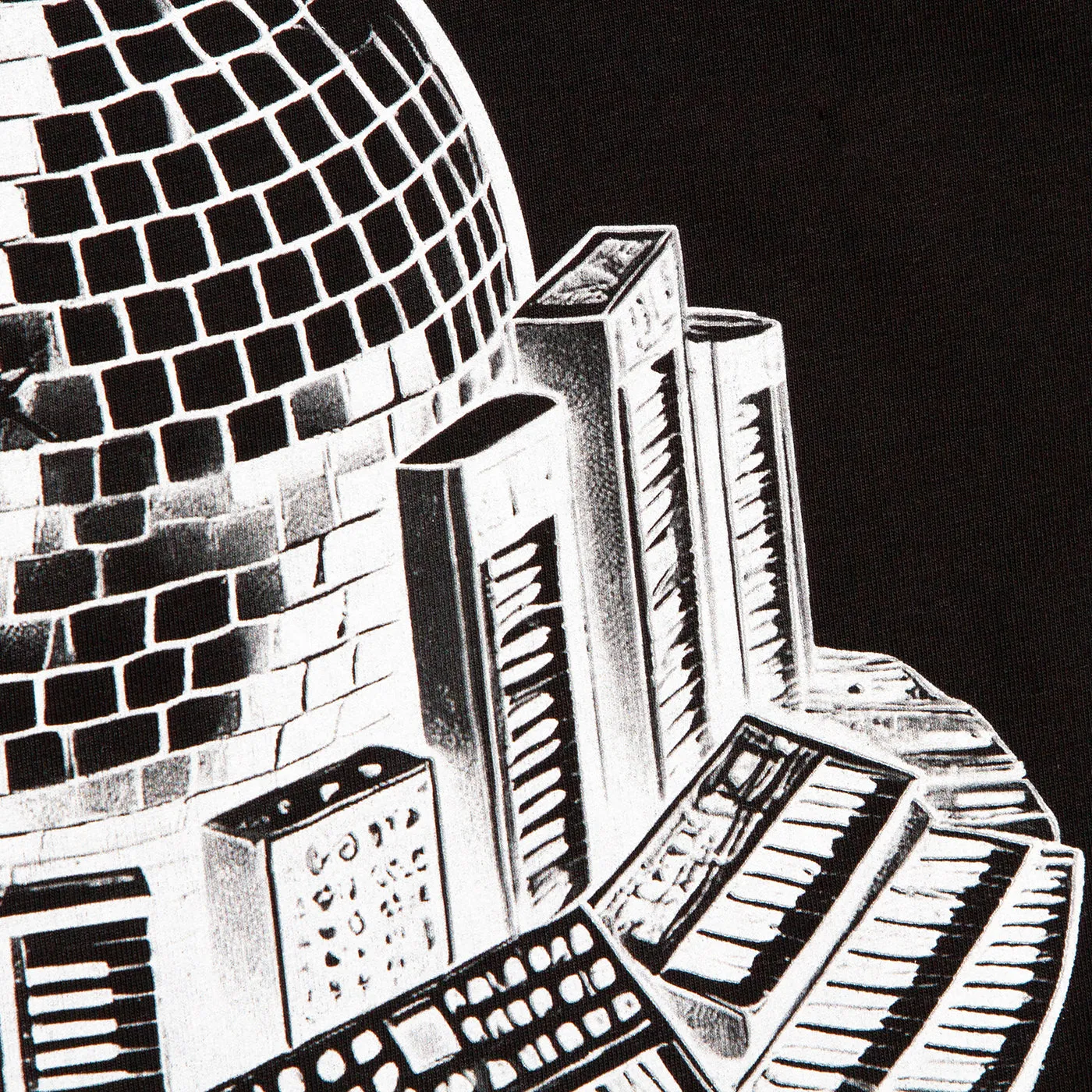 Synthesizer Disco Labs NYC Back Print - Tshirt - Black