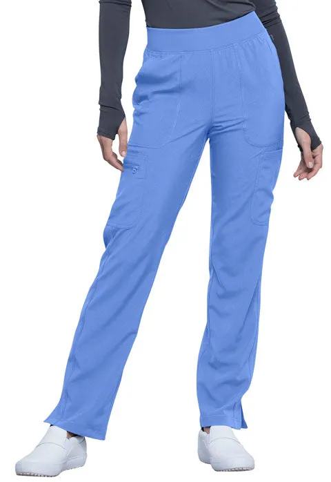 TALL - Cherokee Infinity Women's Mid Rise Tapered Leg Pull-on Scrub Pant CK065AT