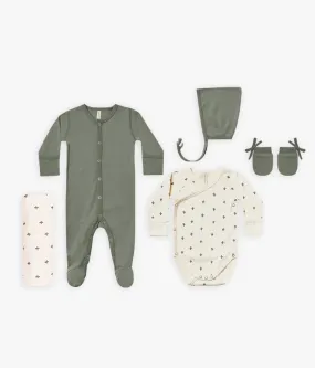 The Essentials BABY Set by Quincy Mae - Basil / Ivory