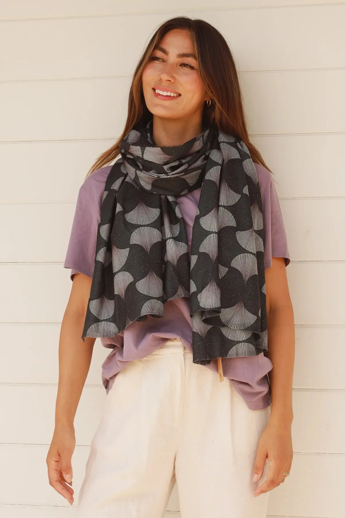 Tones of Black and Grey Scarf by Lemon Tree