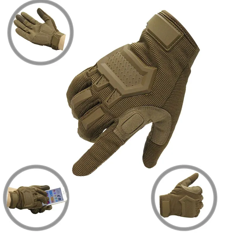 Touch Screen Tactical gloves Airsoft Paintball Military gloves Men Army Forces Antiskid Hiking Bicycle Full Finger Gym Gloves