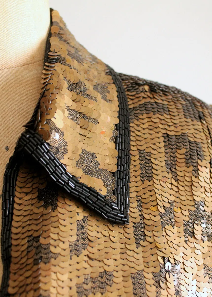 Vintage 1980s Sequined Slouch Jacket