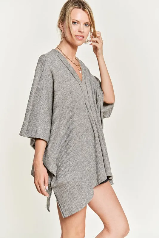 VNECK PONCHO TOP