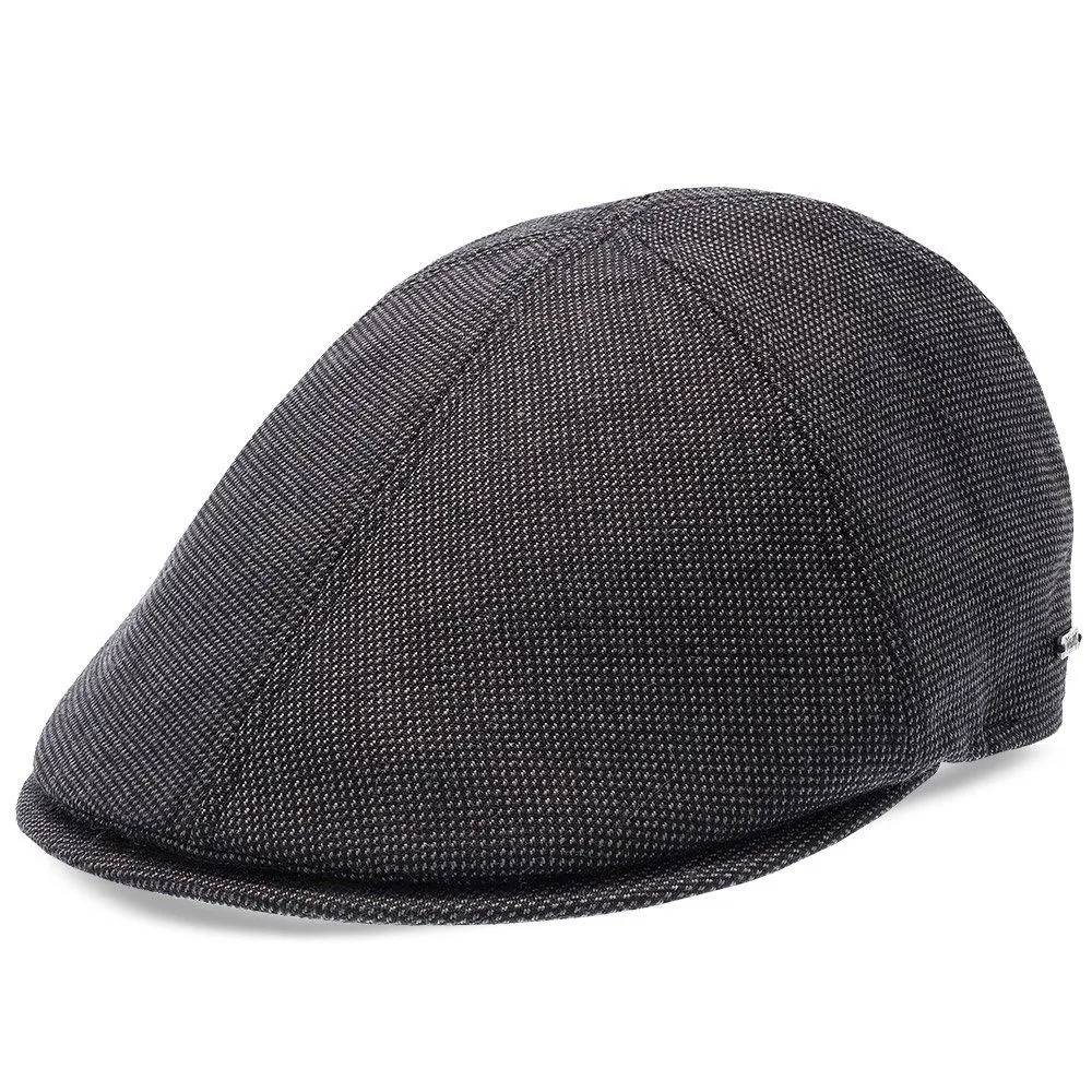 Walrus Hats Luxe Check Duckbill Wool Flat Cap