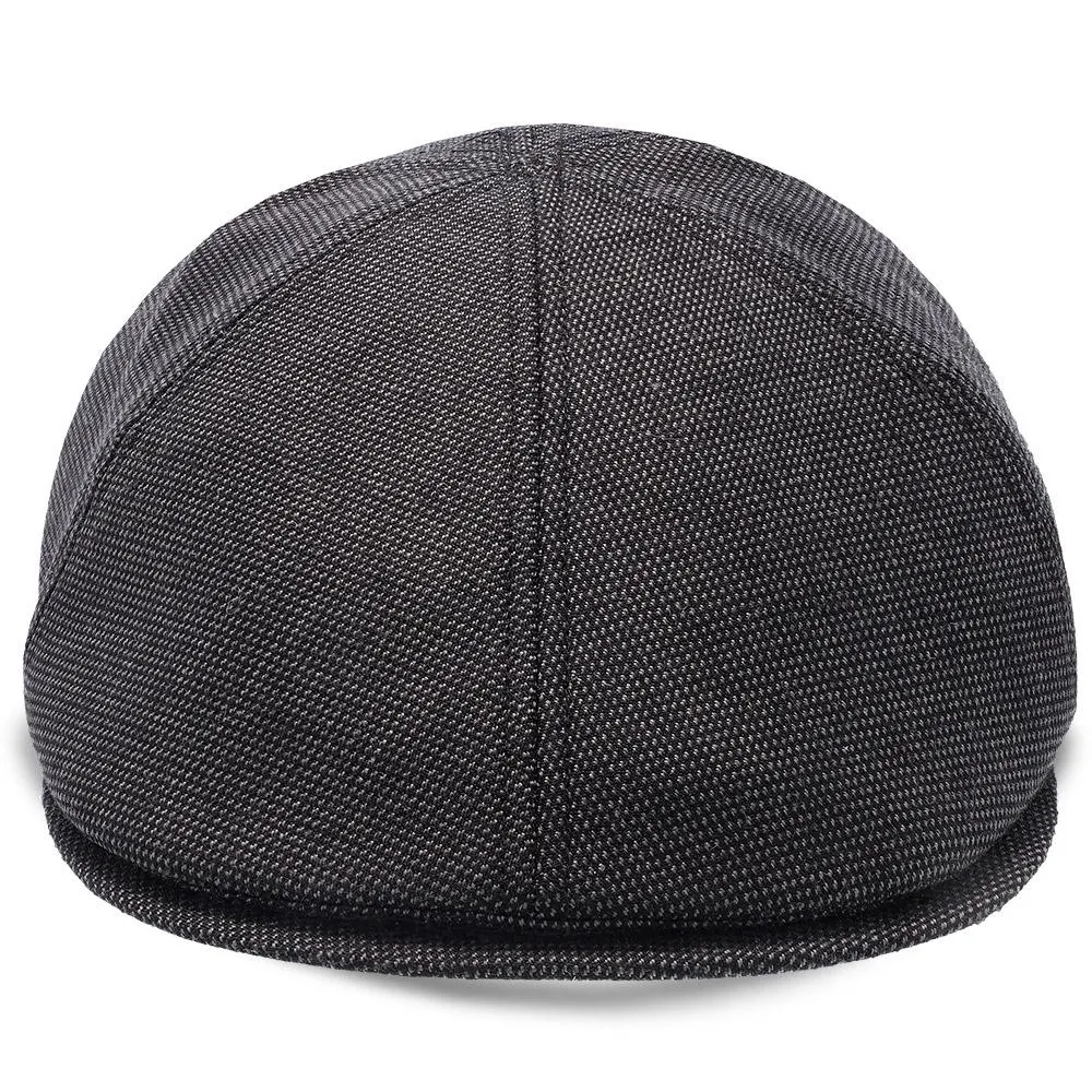 Walrus Hats Luxe Check Duckbill Wool Flat Cap