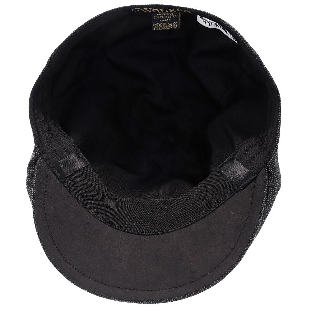 Walrus Hats Luxe Check Duckbill Wool Flat Cap