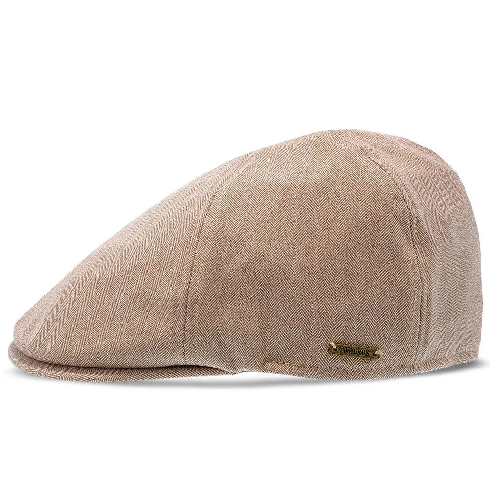 Walrus Hats Luxe Checkmate Duckbill Polyester Flat Cap