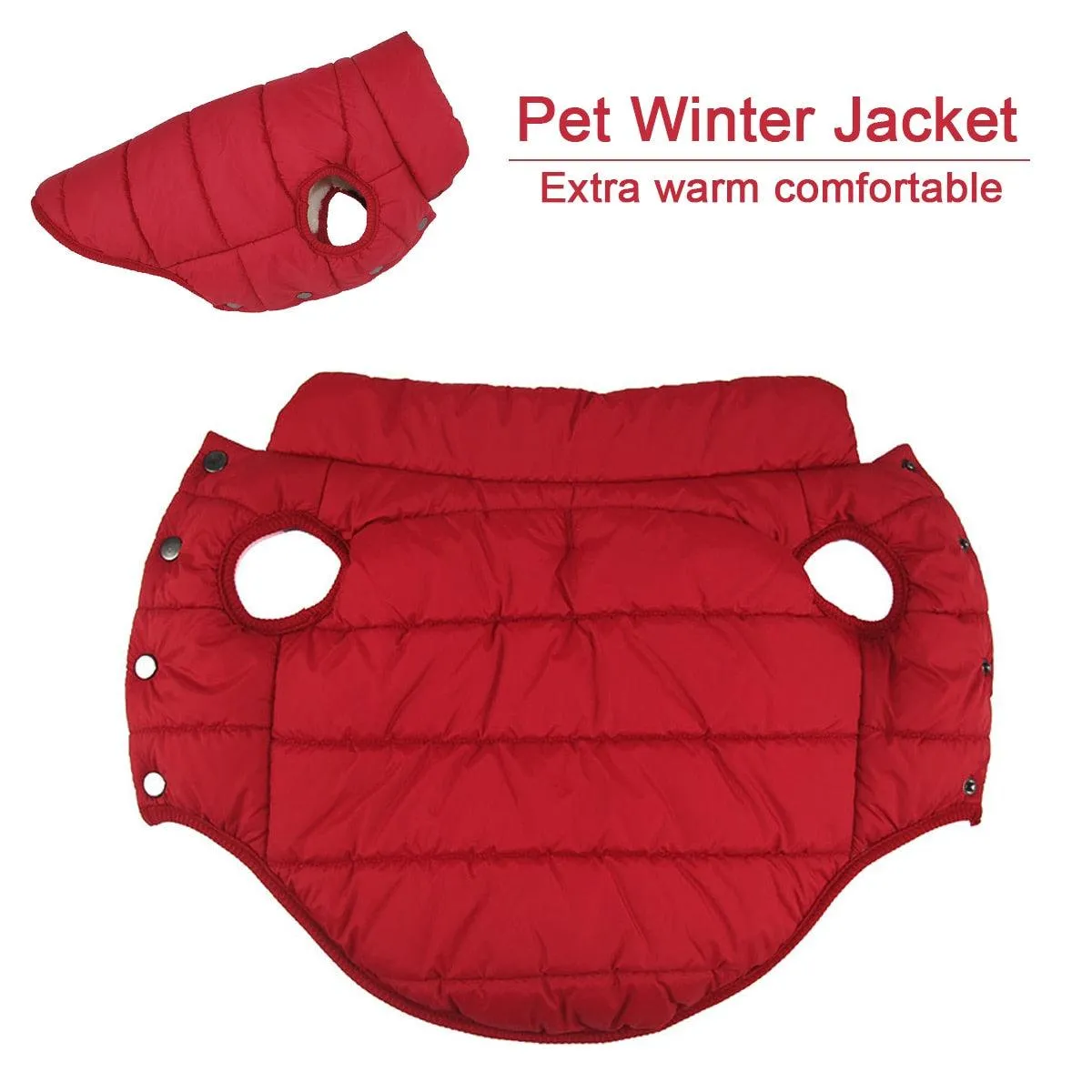 Winter Cotton Padded Pet Coat