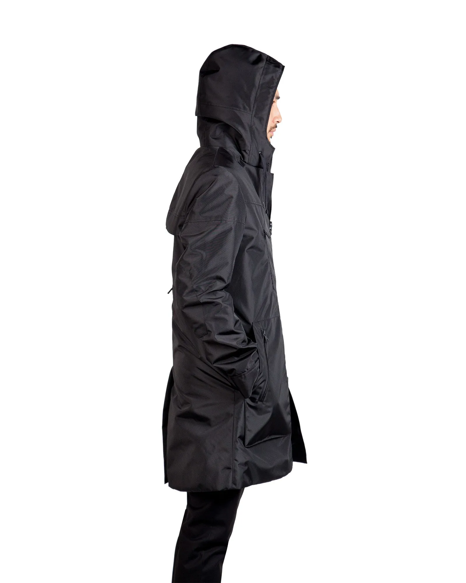 X11 DUFFLE COAT // BLACK NYLON